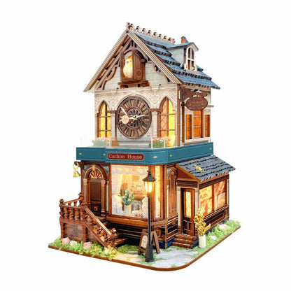 Cuckoo Clock House | DIY Miniature House Kit 3D Wooden Model DIY Gift Puzzle