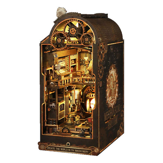 Mechanical Rhythm | DIY Book Nook Miniature House Kit 3D Wooden Model DIY Gift Puzzle