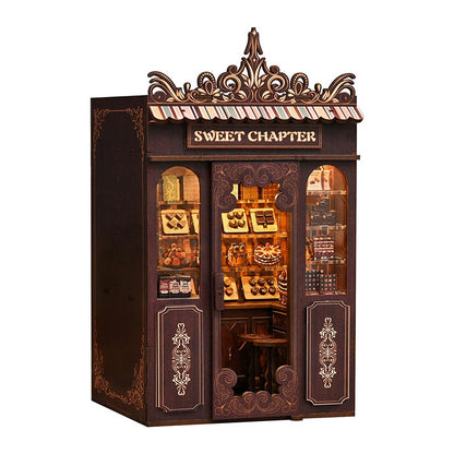 Sweet Chapter Dessert Shop | DIY Book Nook Miniature House Kit 3D Wooden Model DIY Gift Puzzle