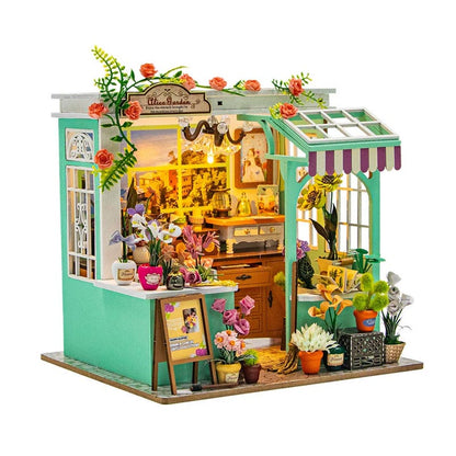 Alice Flower Garden | DIY Book Nook Miniature House Kit 3D Wooden Model DIY Gift Puzzle