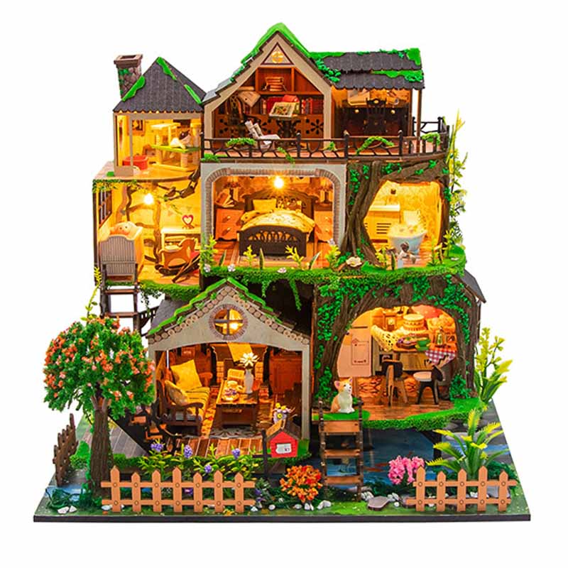 Fairytale Forest | DIY Miniature House Kit 3D Wooden Model DIY Gift Puzzle