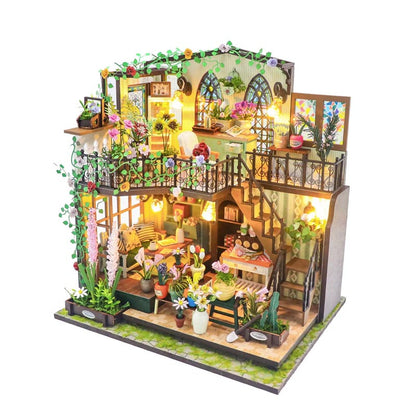 Romantic Flower House | DIY Miniature House Kit 3D Wooden Model DIY Gift Puzzle