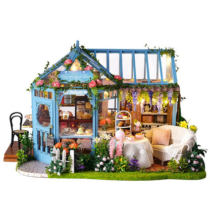 Garden Tea House | DIY Miniature House Kit 3D Wooden Model DIY Gift Puzzle