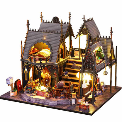 Luna Magic House | DIY Miniature House Kit 3D Wooden Model DIY Gift Puzzle