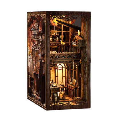 Serenity Coffee House | DIY Book Nook Miniature House Kit 3D Wooden Model DIY Gift Puzzle