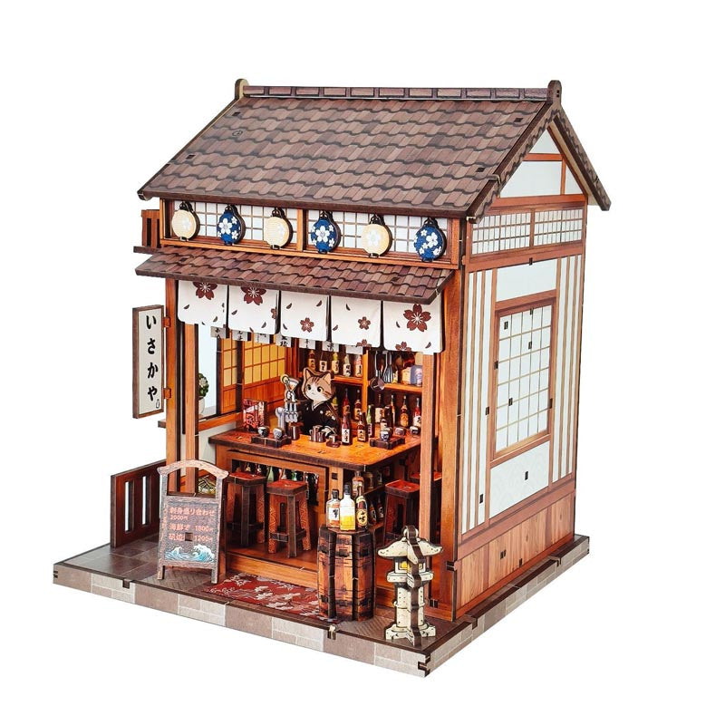 Lzakaya | DIY Book Nook Miniature House Kit 3D Wooden Model DIY Gift Puzzle