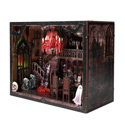 Dark Room Halloween | DIY Book Nook Miniature House Kit 3D Wooden Model DIY Gift Puzzle