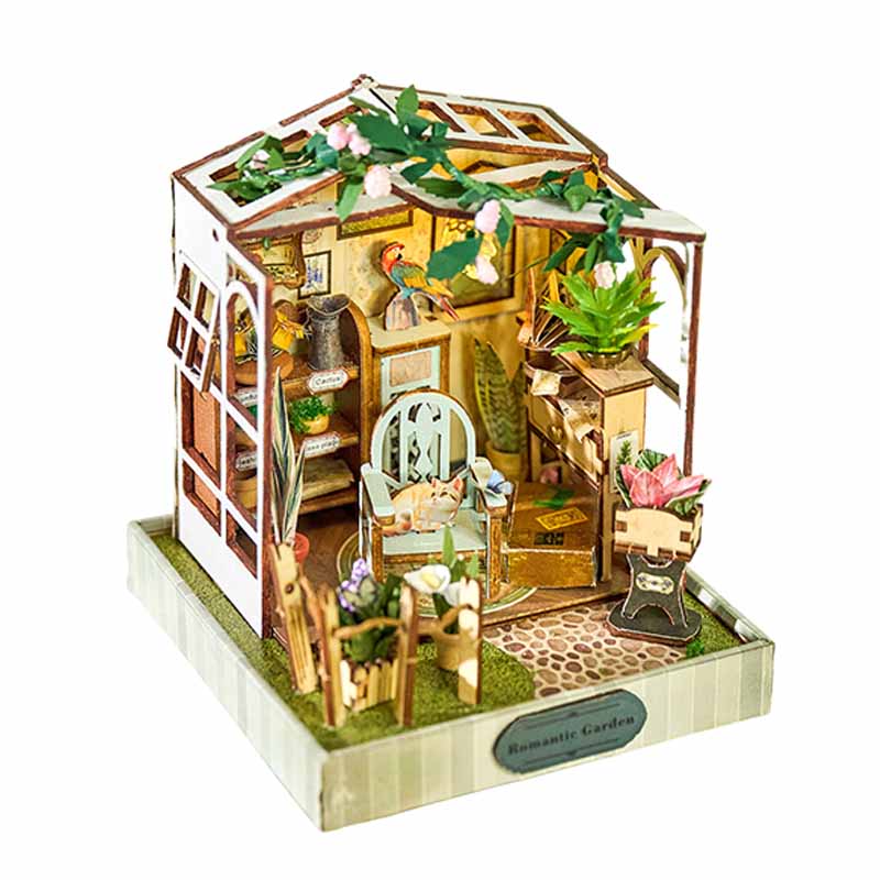 Mini Flower Shop | DIY Miniature House Kit 3D Wooden Model DIY Gift Puzzle