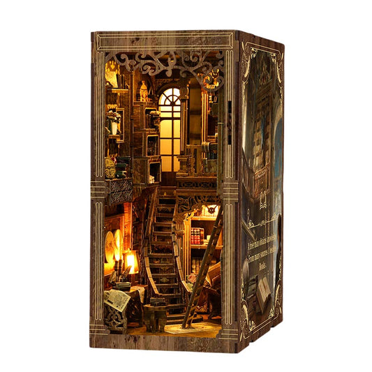 Ancient Book Collection Room | DIY Book Nook Miniature House Kit 3D Wooden Model DIY Gift Puzzle