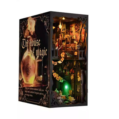 The House of Magic | DIY Book Nook Miniature House Kit 3D Wooden Model DIY Gift Puzzle