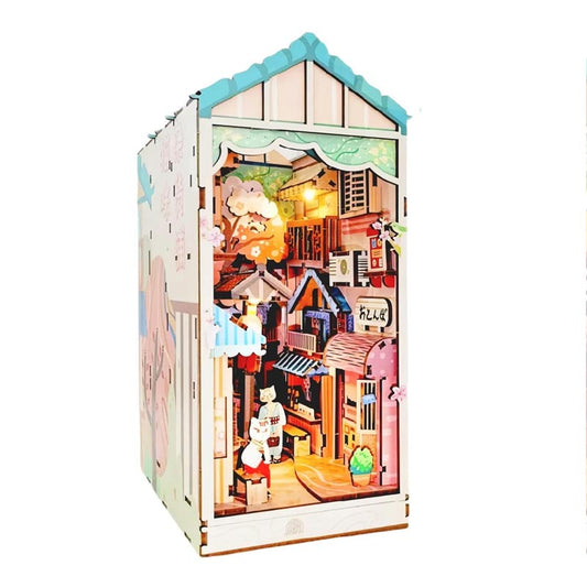 Cat Grocery | DIY Book Nook Miniature House Kit 3D Wooden Model DIY Gift Puzzle