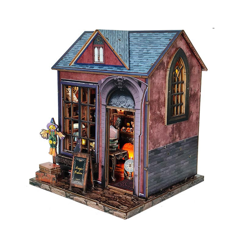 The Dark Cottage Halloween | DIY Miniature House Kit 3D Wooden Model DIY Gift Puzzle