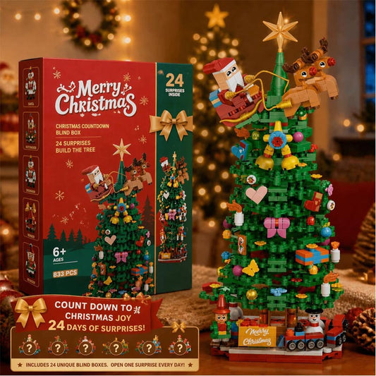 [Christmas 2026] Christmas Advent Calendar Blind Box 24 Surprises Build the Tree 833 Pcs