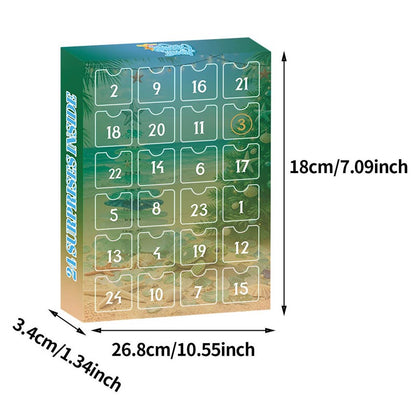 [Christmas 2026] Christmas Advent Calendar Blind Box Sea Glass Christmas Tree Hangings