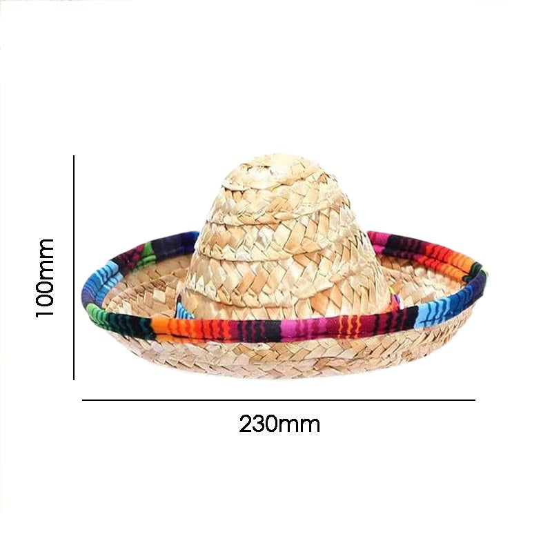 Mexican Style Straw Weaving Hat