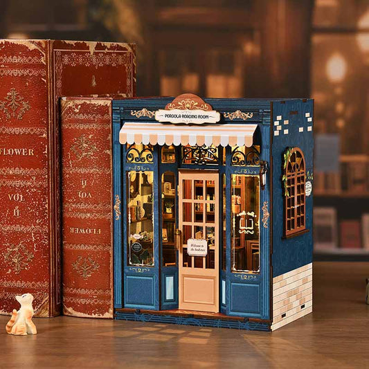 Pergola Book Store Reading Room | DIY Book Nook Miniature House Kit 3D Wooden Model DIY Gift Puzzle