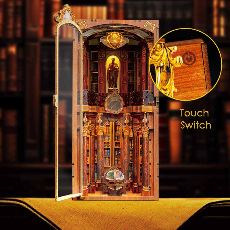 Monastery Library | DIY Book Nook Miniature House Kit 3D Wooden Model DIY Gift Puzzle