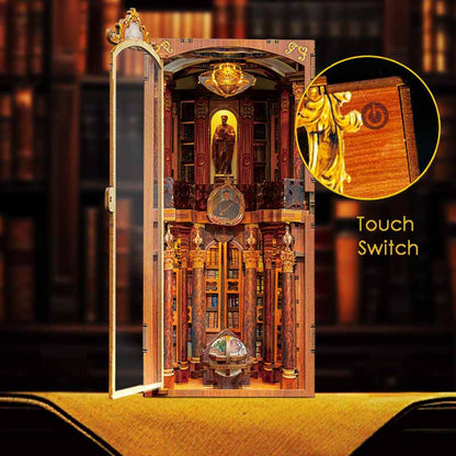 Monastery Library | DIY Book Nook Miniature House Kit 3D Wooden Model DIY Gift Puzzle