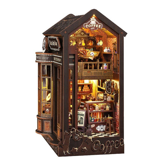 Magic Coffee Shop | DIY Book Nook Miniature House Kit 3D Wooden Model DIY Gift Puzzle