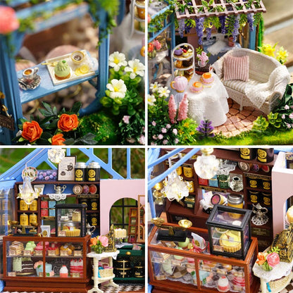 Garden Tea House | DIY Miniature House Kit 3D Wooden Model DIY Gift Puzzle