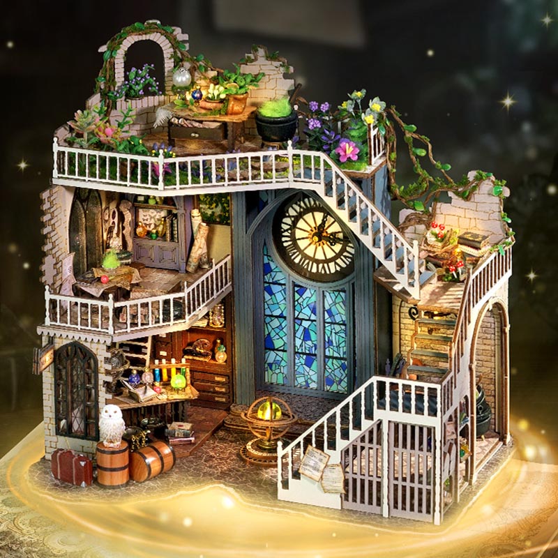 Magic House | DIY Miniature House Kit 3D Wooden Model DIY Gift Puzzle