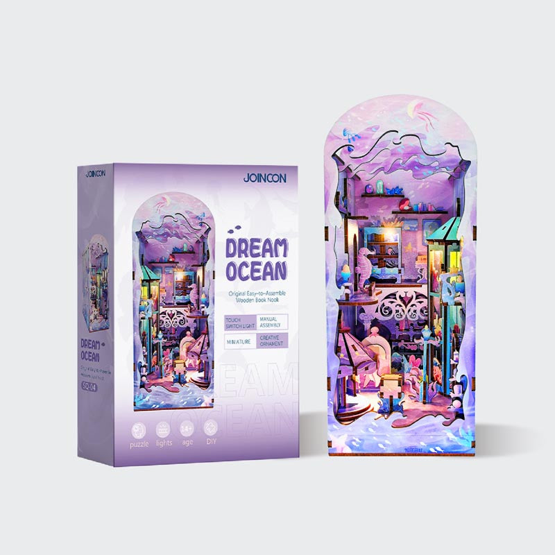 Dream Ocean | DIY Book Nook Miniature House Kit 3D Wooden Model DIY Gift Puzzle