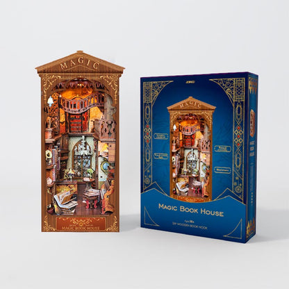 Magic Book House | DIY Book Nook Miniature House Kit 3D Wooden Model DIY Gift Puzzle