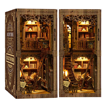 Ancient Book Collection Room | DIY Book Nook Miniature House Kit 3D Wooden Model DIY Gift Puzzle