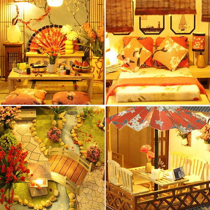 Japanese Garden Musical House | DIY Miniature House Kit 3D Wooden Model DIY Gift Puzzle