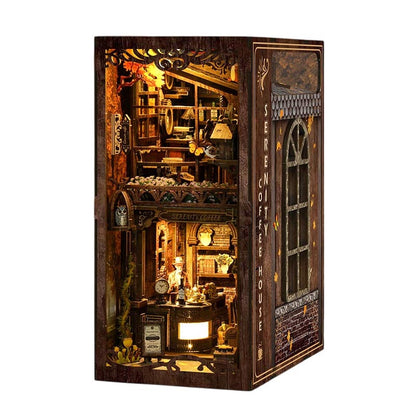Serenity Coffee House | DIY Book Nook Miniature House Kit 3D Wooden Model DIY Gift Puzzle