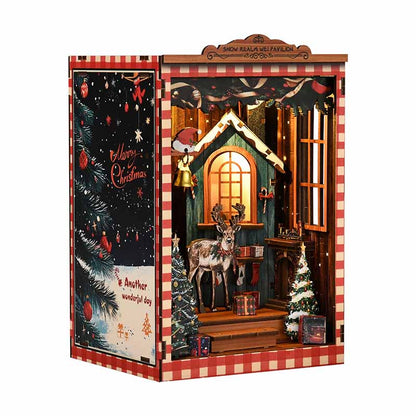 Snow Realm Wei Pavilion | DIY Book Nook Miniature House Kit 3D Wooden Model DIY Gift Puzzle