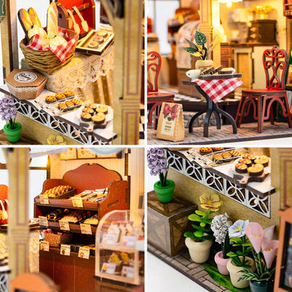 Handmade Bakery | DIY Miniature House Kit 3D Wooden Model DIY Gift Puzzle