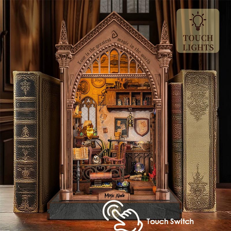 Magic Abode | DIY Book Nook Miniature House Kit 3D Wooden Model DIY Gift Puzzle