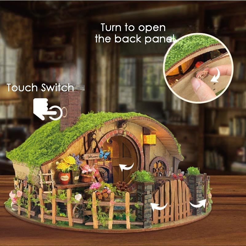The Magic Ring House | DIY Miniature House Kit 3D Wooden Model DIY Gift Puzzle