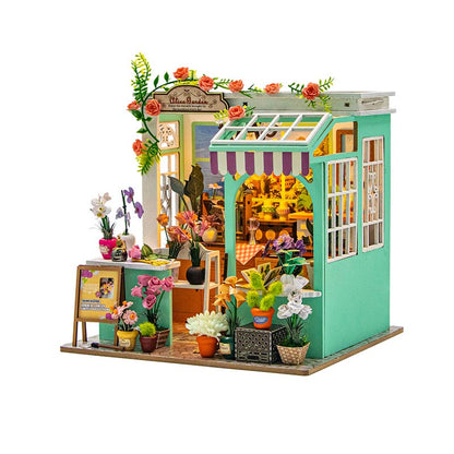 Alice Flower Garden | DIY Book Nook Miniature House Kit 3D Wooden Model DIY Gift Puzzle