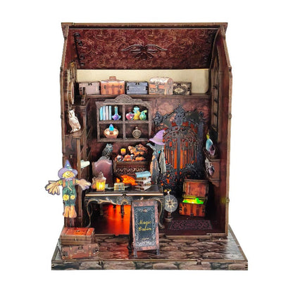 The Dark Cottage Halloween | DIY Miniature House Kit 3D Wooden Model DIY Gift Puzzle