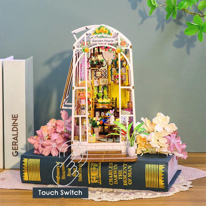 Flower Garden House | DIY Book Nook Miniature House Kit 3D Wooden Model DIY Gift Puzzle