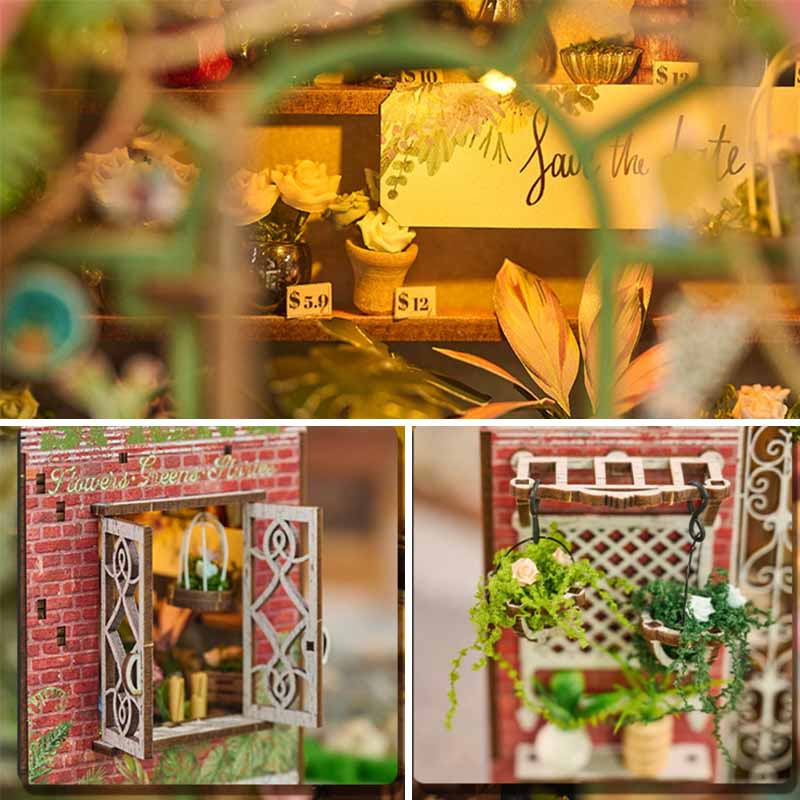 Blossomary Atelier | DIY Book Nook Miniature House Kit 3D Wooden Model DIY Gift Puzzle