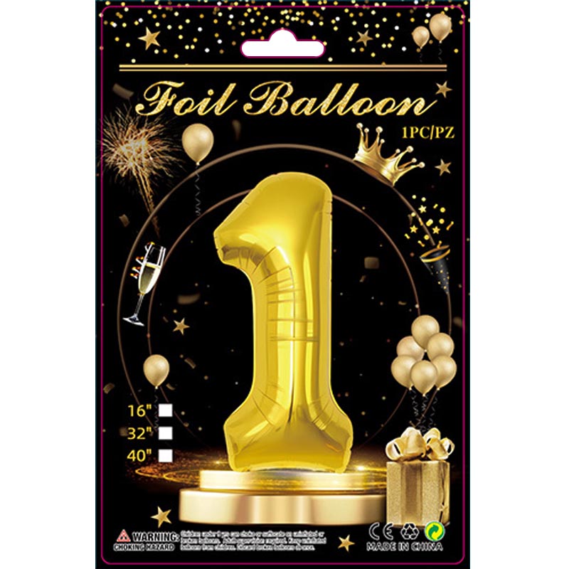 32 inch aluminum foil gold number balloon 0-9 for birthday, decoration, graduation, anniversary, new year or gold theme party or any other parties. Party supplies for kids, boys, girls, man and woman.