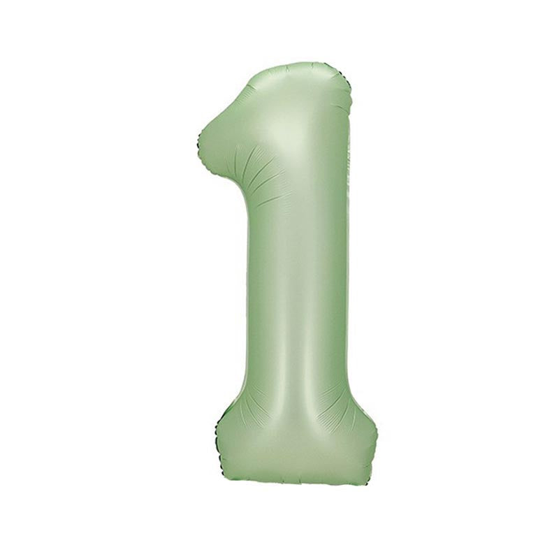 32 inch aluminum foil light green avocado number balloon 0-9 for birthday, decoration, graduation, anniversary, new year or light green avocado theme party or any other parties. Party supplies for kids, boys, girls, man and woman.