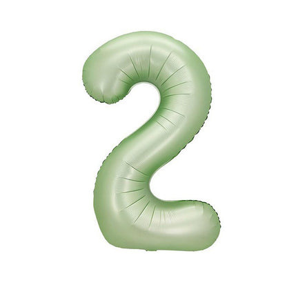 32 inch aluminum foil light green avocado number balloon 0-9 for birthday, decoration, graduation, anniversary, new year or light green avocado theme party or any other parties. Party supplies for kids, boys, girls, man and woman.