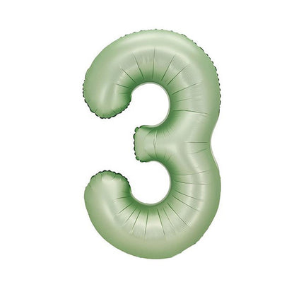 32 inch aluminum foil light green avocado number balloon 0-9 for birthday, decoration, graduation, anniversary, new year or light green avocado theme party or any other parties. Party supplies for kids, boys, girls, man and woman.