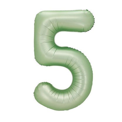 32 inch aluminum foil light green avocado number balloon 0-9 for birthday, decoration, graduation, anniversary, new year or light green avocado theme party or any other parties. Party supplies for kids, boys, girls, man and woman.