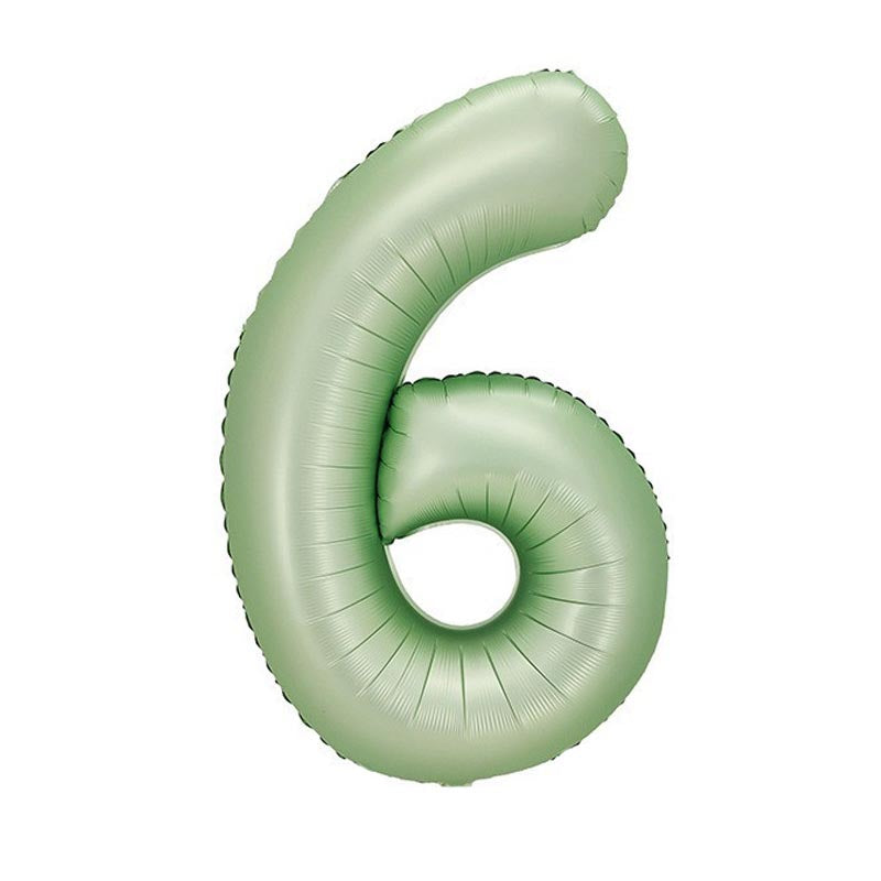 32 inch aluminum foil light green avocado number balloon 0-9 for birthday, decoration, graduation, anniversary, new year or light green avocado theme party or any other parties. Party supplies for kids, boys, girls, man and woman.