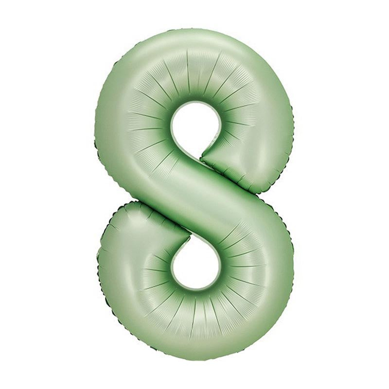 32 inch aluminum foil light green avocado number balloon 0-9 for birthday, decoration, graduation, anniversary, new year or light green avocado theme party or any other parties. Party supplies for kids, boys, girls, man and woman.