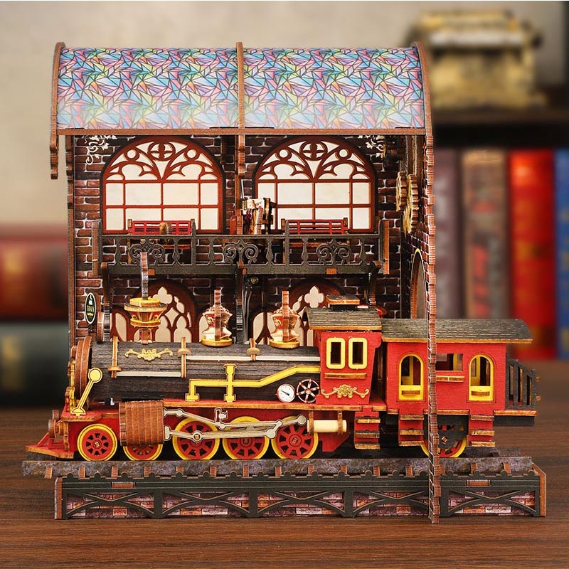 Zero Platform | DIY Book Nook Miniature House Kit 3D Wooden Model DIY Gift Puzzle