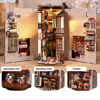 The Alley Waiting for the Cat | DIY Book Nook Miniature House Kit 3D Wooden Model DIY Gift Puzzle