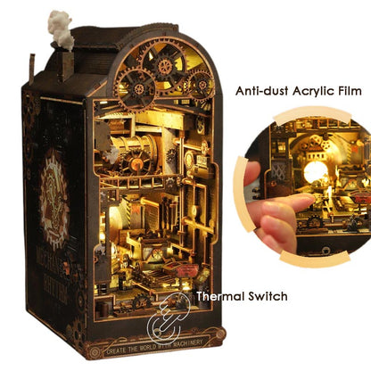 Mechanical Rhythm | DIY Book Nook Miniature House Kit 3D Wooden Model DIY Gift Puzzle
