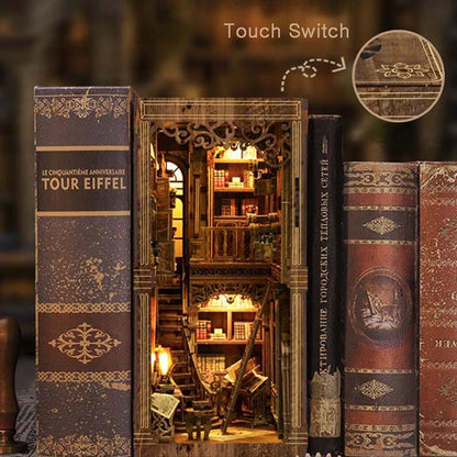 Ancient Book Collection Room | DIY Book Nook Miniature House Kit 3D Wooden Model DIY Gift Puzzle