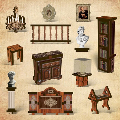 Philosophy Library | DIY Book Nook Miniature House Kit 3D Wooden Model DIY Gift Puzzle